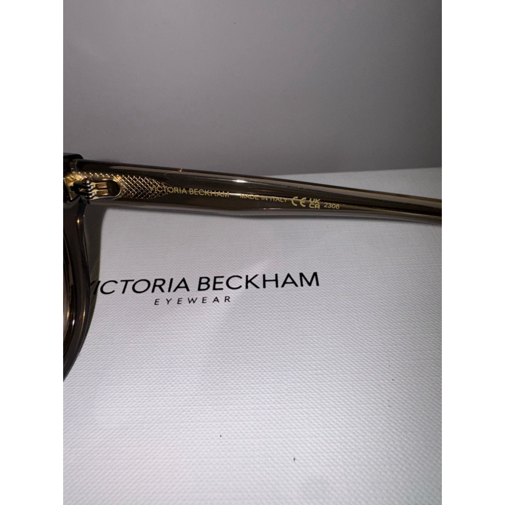 NWT Victoria Beckham Brown Gradient Sunglasses Designer Chic Minimal Luxury - Picture 6 of 7